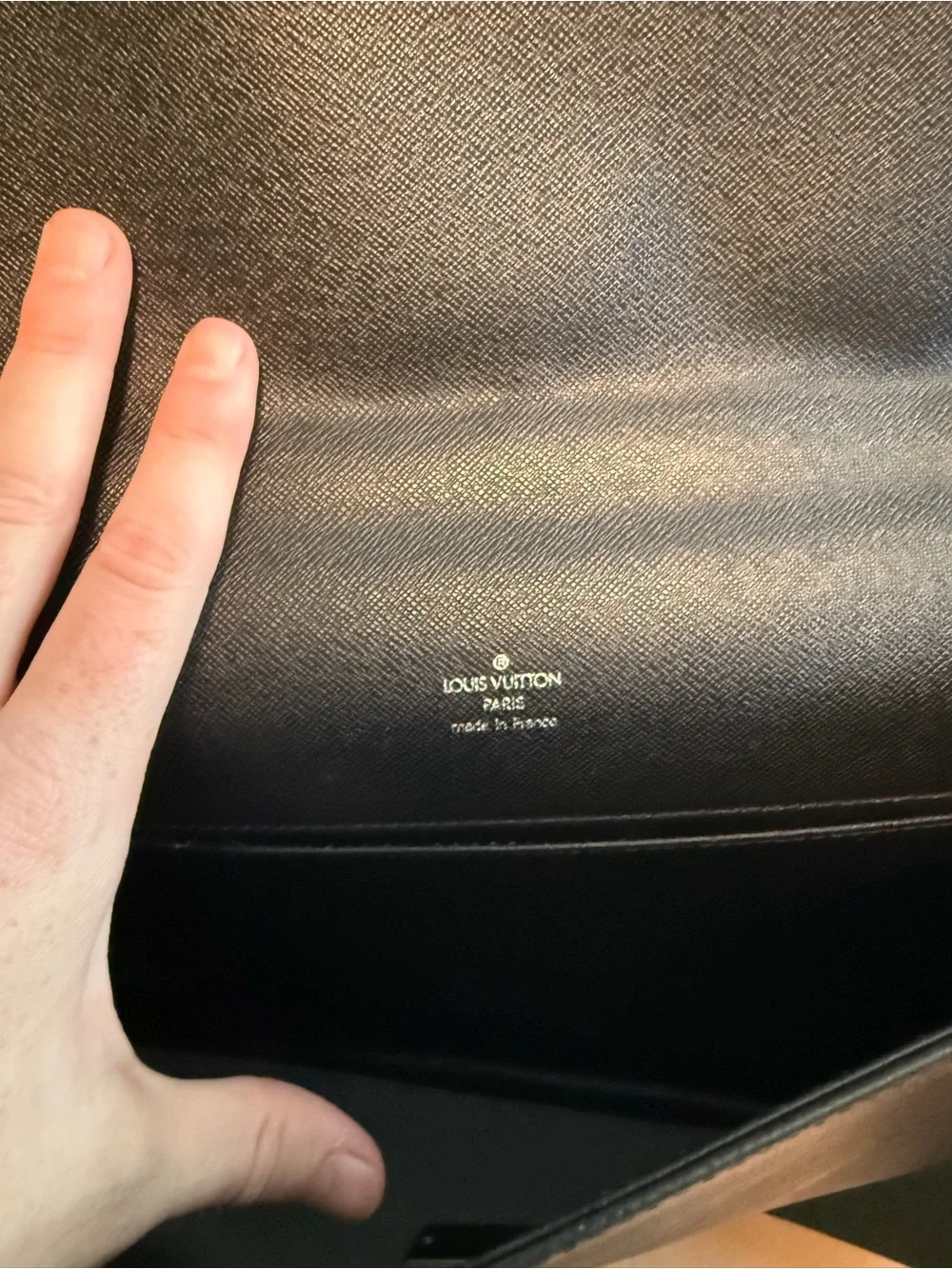 Louis Vuitton Taiga Leather Porte-Document Angara Briefcase